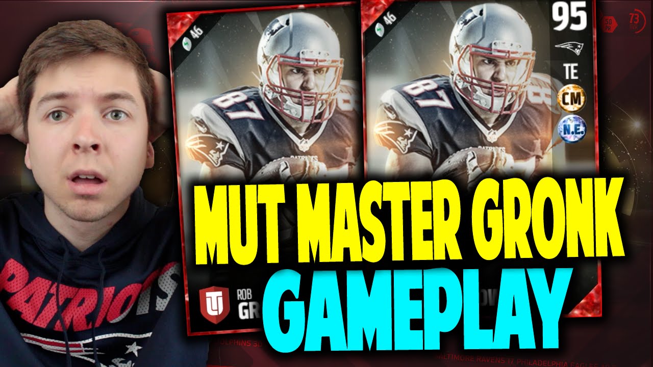 MUT MASTER GRONKOWSKI GAMEPLAY! BEAST!! MADDEN 17 ULTIMATE TEAM