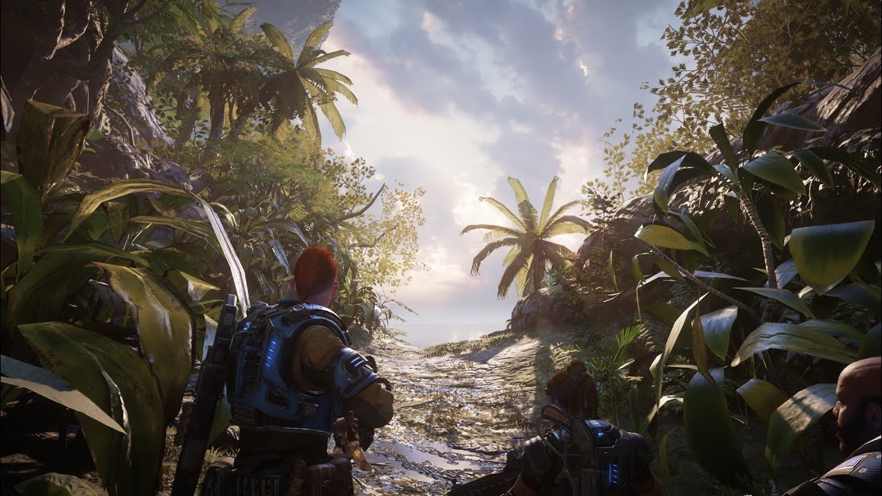 Gears 5 DLC Hive busters Xbox One X gameplay PT BR