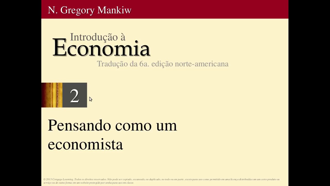 Fundamentos da Economia  Aula 3 - Pensando como um economista