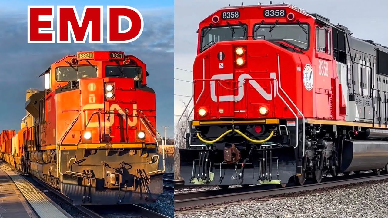Canadian National Railway: All EMD Day on the Chicago Sub! 