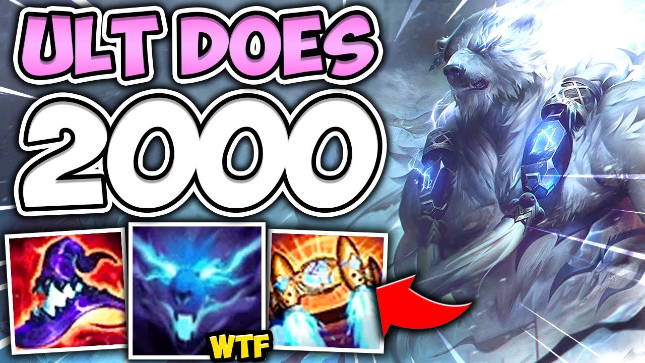 STOMP EVERYONE FOR 2000 DAMAGE WITH FULL AP VOLIBEAR! (HUGE ULT ONE SHOTS) - League of Legends