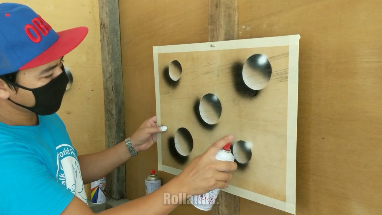 Simple Tutorial 3D wall Painting #DIY