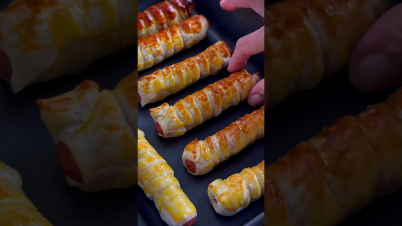 Hier ist ein detailliertes Rezept für “Würstchen im Teig” aus dem Ofen: 🌭🥐 