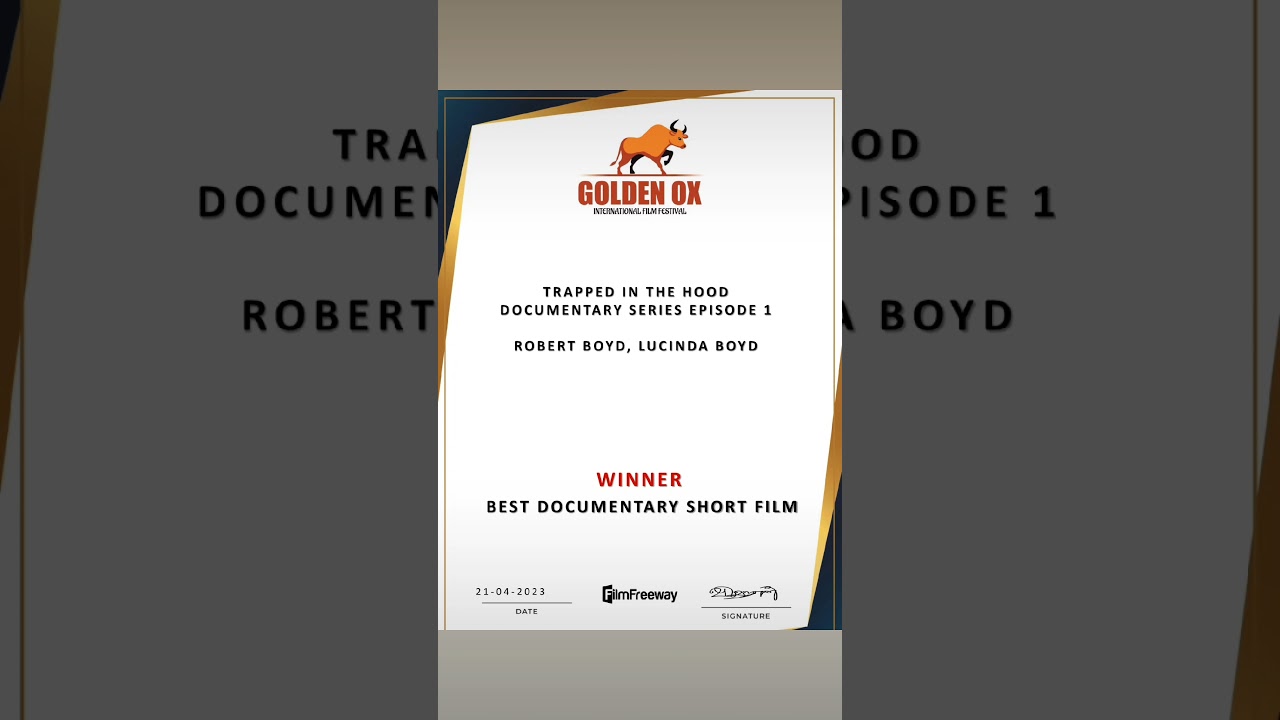  Trapped In The Hood Documentary Series Episode 1 to Award Winner. In Singapore