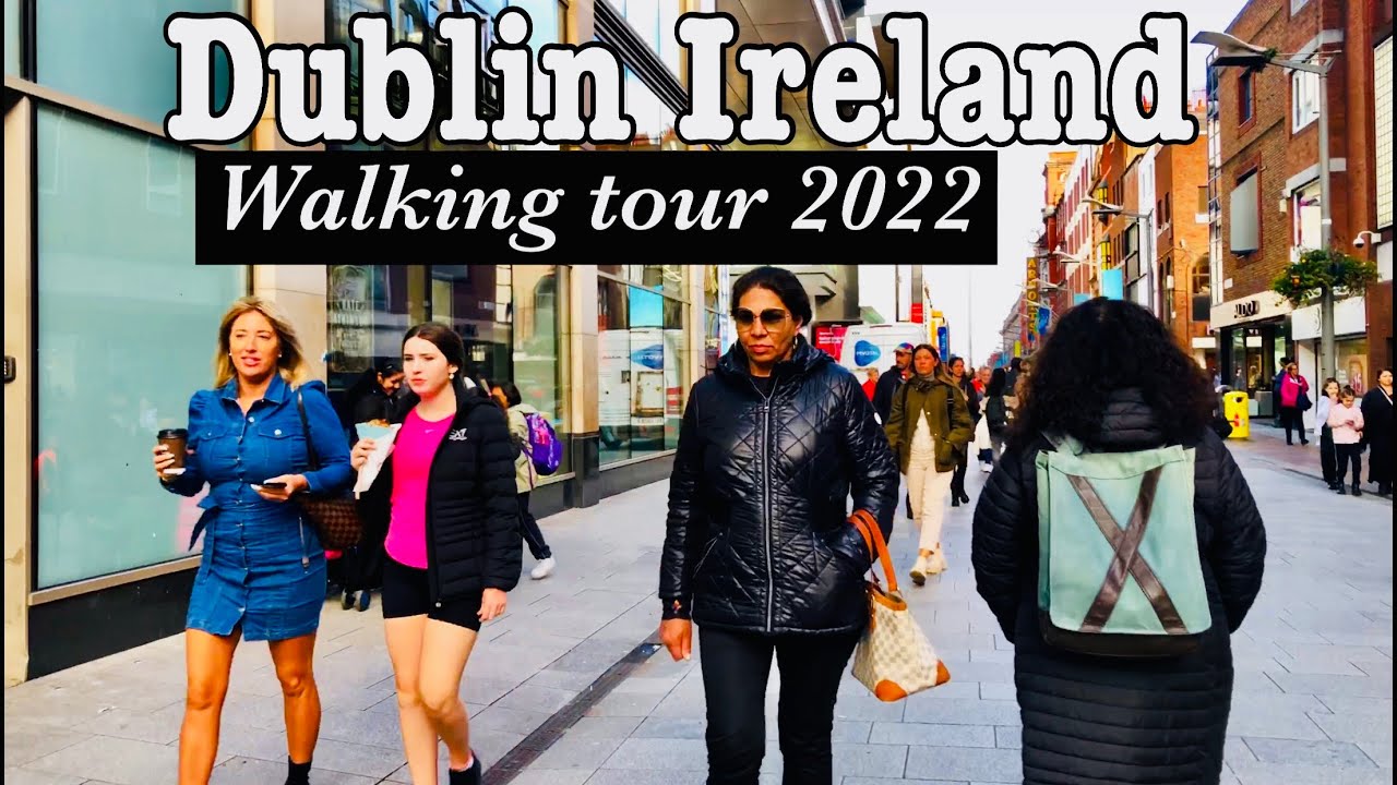 Dublin Ireland, October 2022 | Dublin City centre walking tour 2022 | 4k Ireland