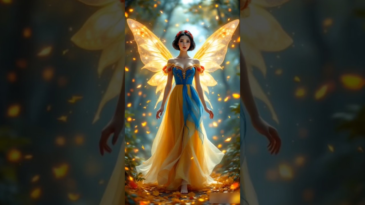If disney princess as fairy princess #shorts #shortvideo #ai #aiart #princess #disney