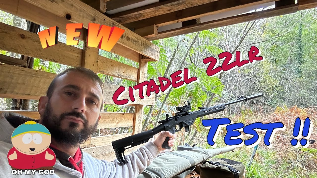 CITADEL 22 long rifle,  Ma nouvelle carabine , premiers tirs dans mon terrain