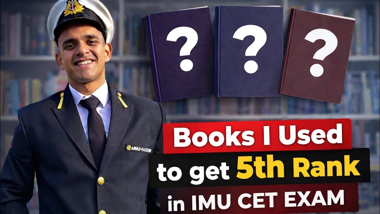 BOOKS I USED TO GET 5 RANK IN IMU CET EXAM | MERCHANT NAVY | AJAY KHATI