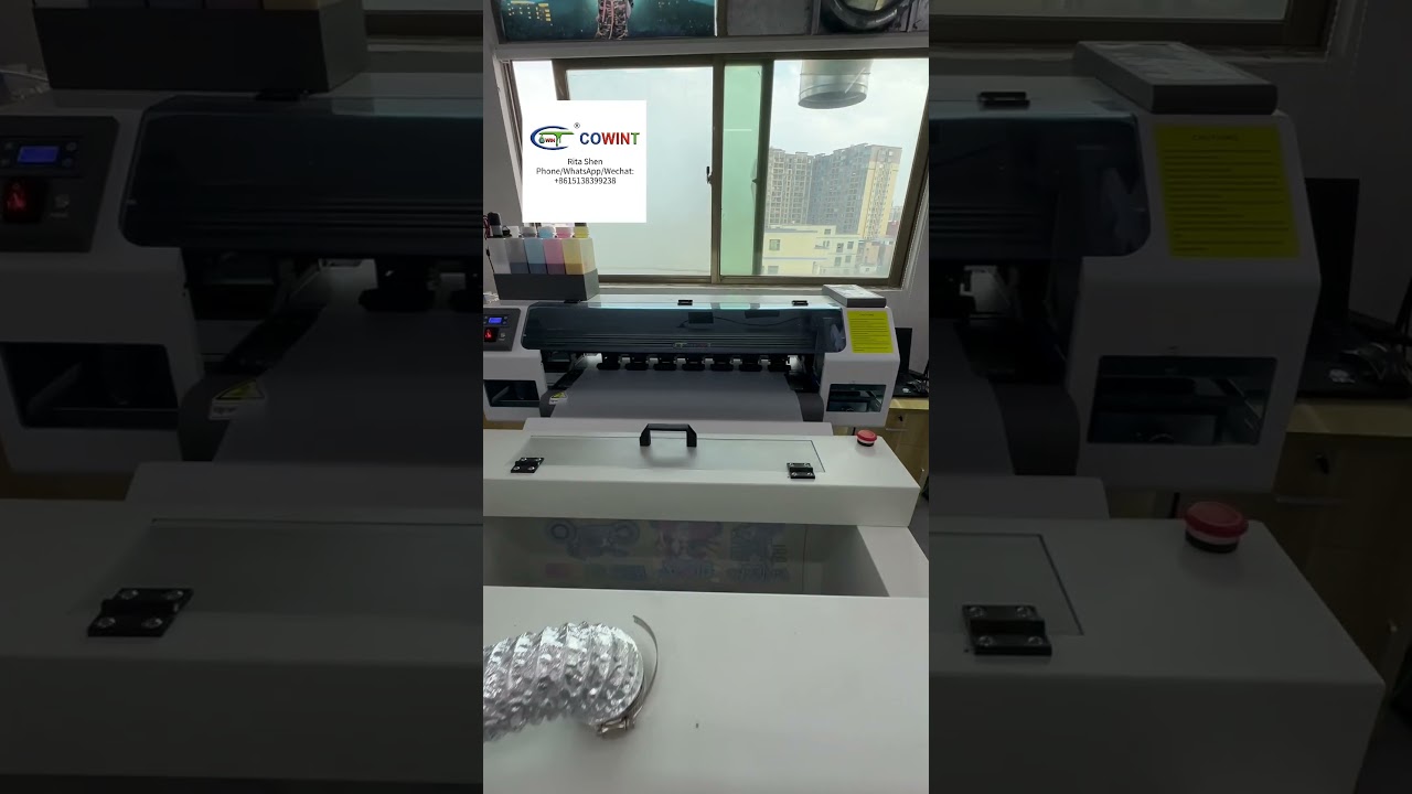 Suitable for beginners 24inch DTF Printer with auto vertical shaker , dual i1600head