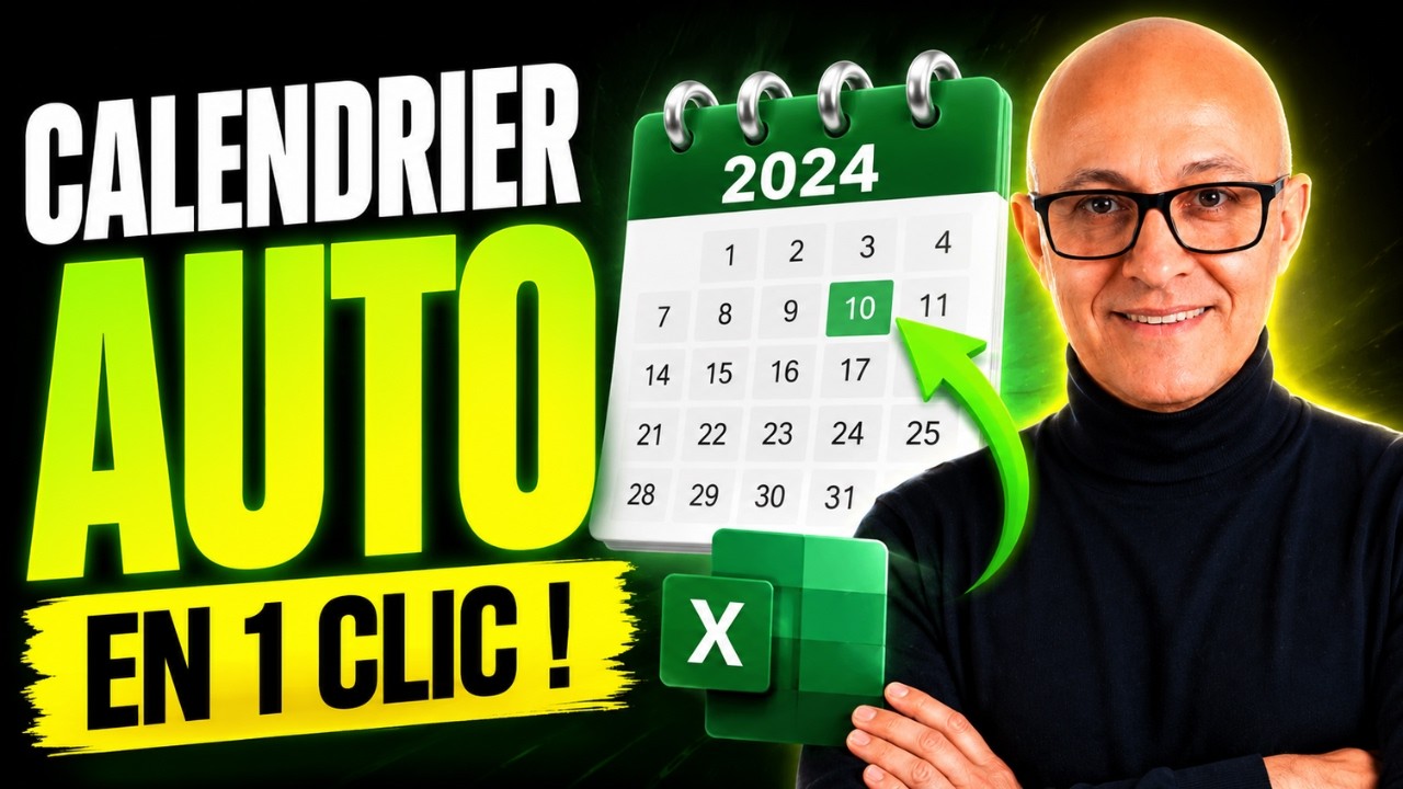 Excel Automatisé : Calendrier + Tâches Sans Effort 📅
