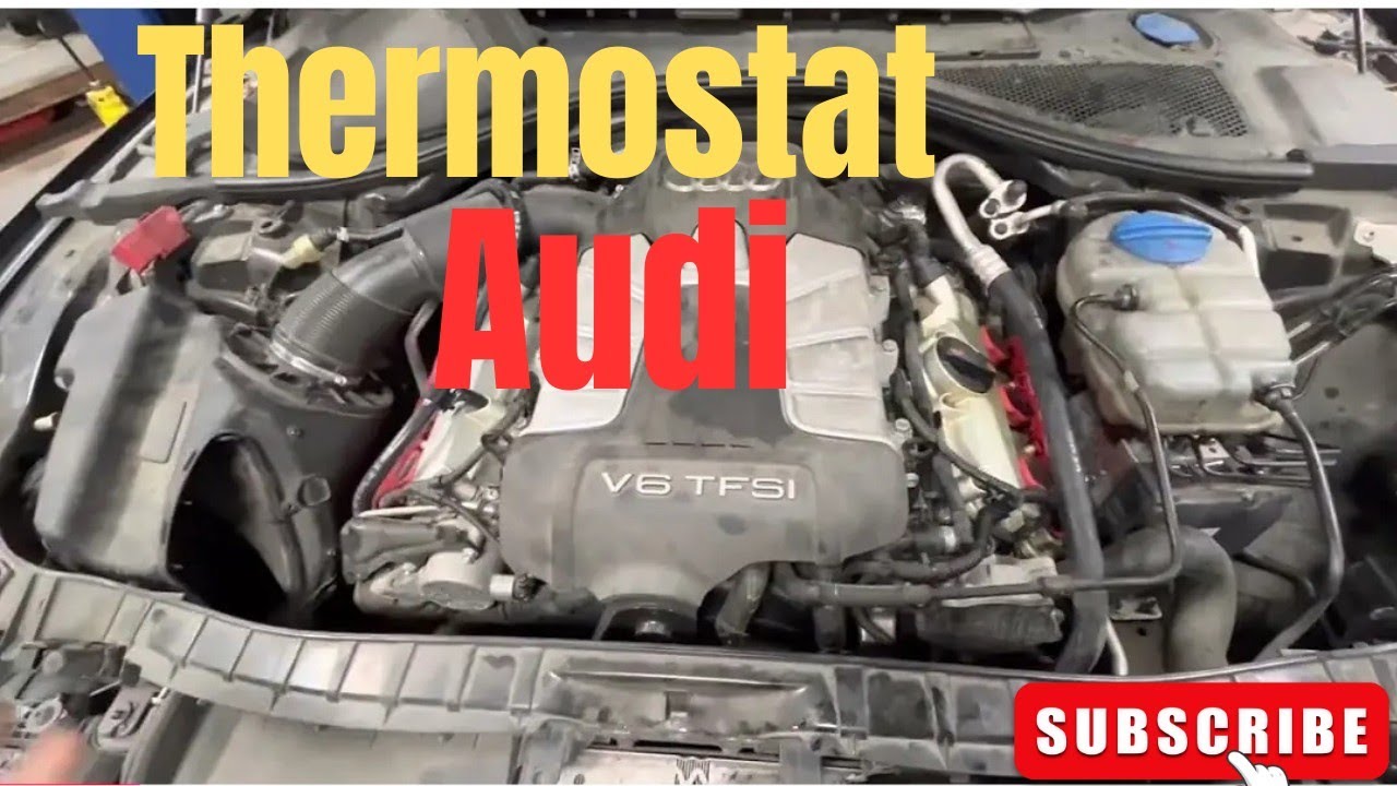 how to change Audi thermostat housing😨| Audi thermostat valve replacement
