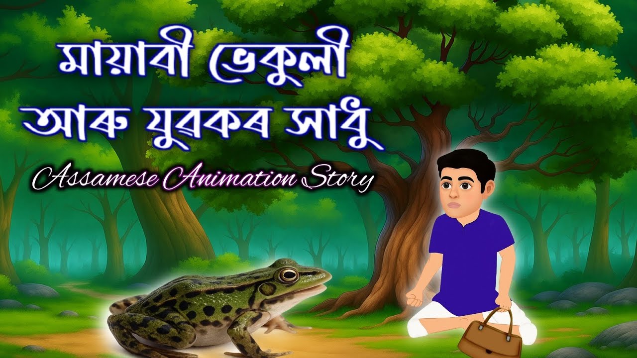 Assamese Story | মায়াবী ভেকুলী আৰু যুৱকৰ সাধু | Assamese Animation Story | Hadhu 
