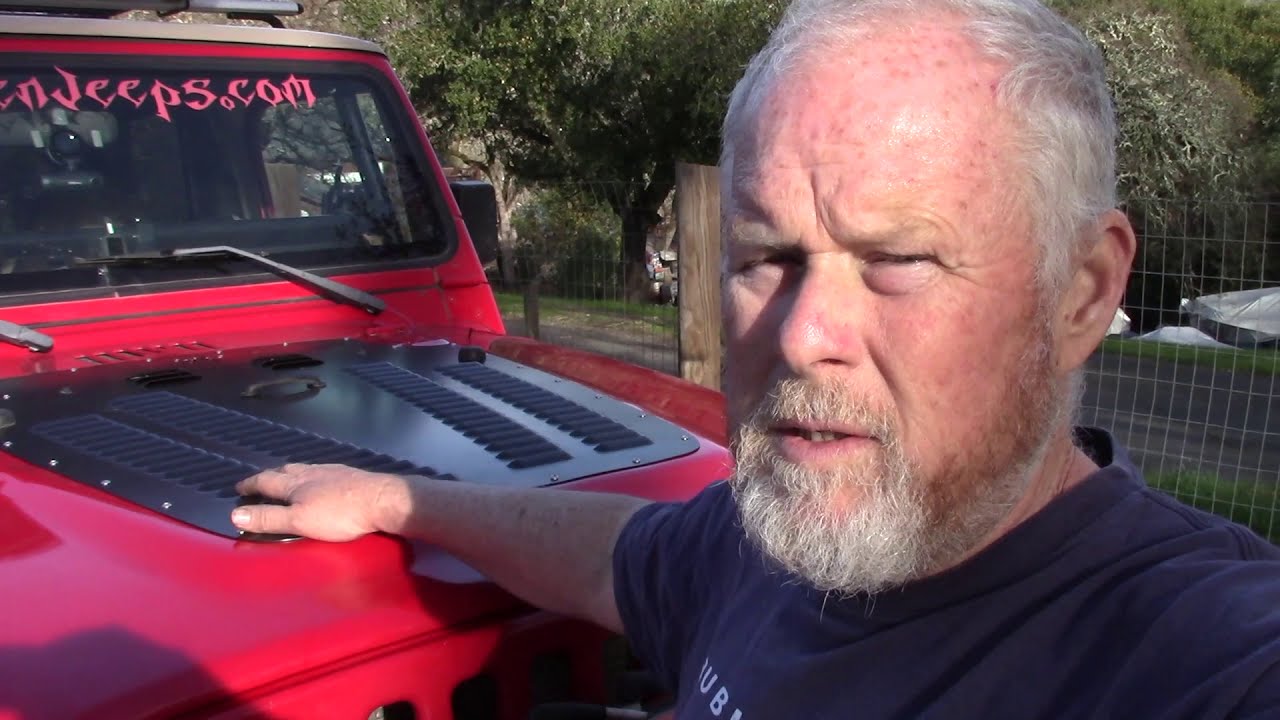 Poison Spyder hood louver install on TJ