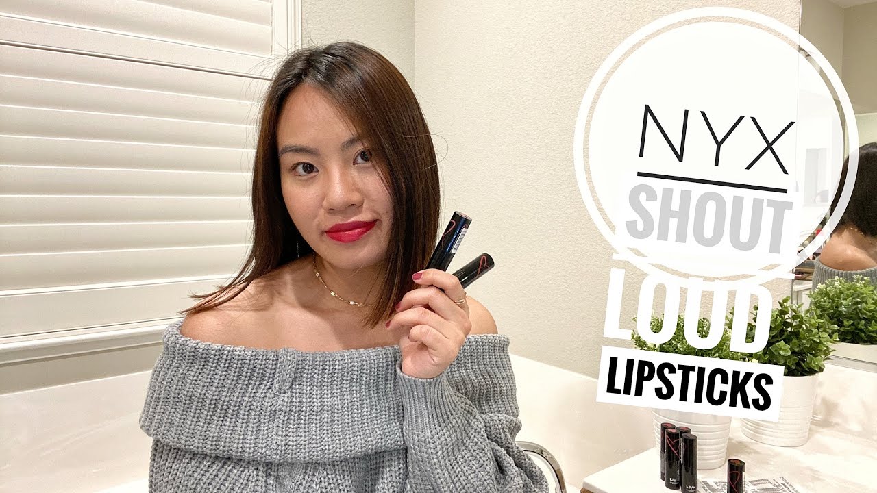 Iam Kieutee: NYX SHOUT LOUD LIPSTICK💄 Try-on.
