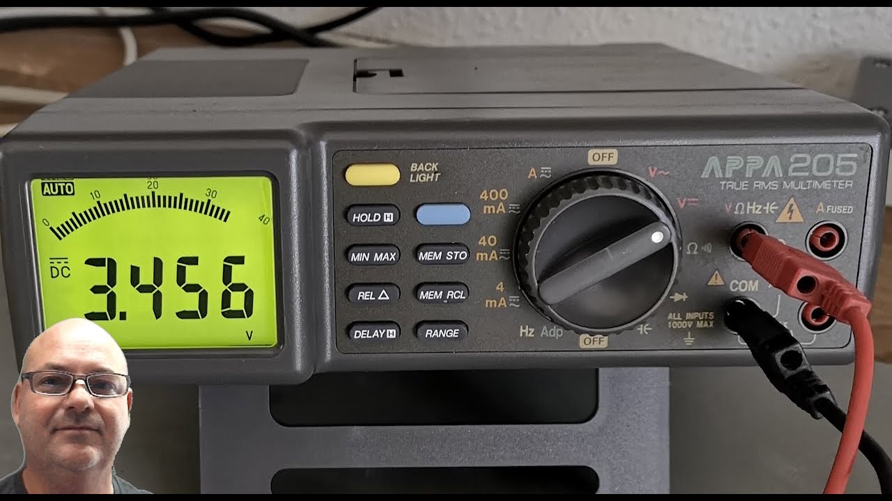 APPA 205 true rms multimeter 4 digits test teardown