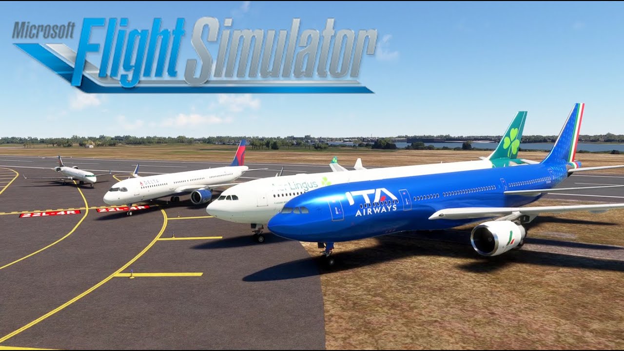 Plane Spotting at John F. Kennedy New York International Airport: MSFS 2020 + FSLTL (#2)