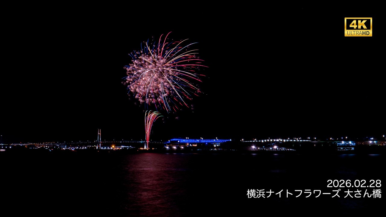 2026.02.28 横浜ナイトフラワーズ｜大さん橋 4K