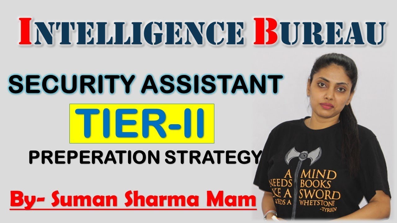 IB Security Assistant Tier-2 Strategy | By Suman Sharma Ma'am