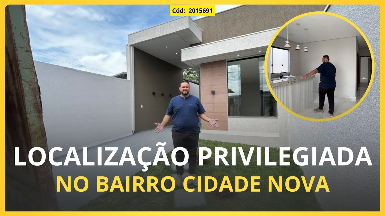 CASA NO CIDADE NOVA COM ÓTIMA LOCALIZAÇÃO E GARAGEM COBERTA!