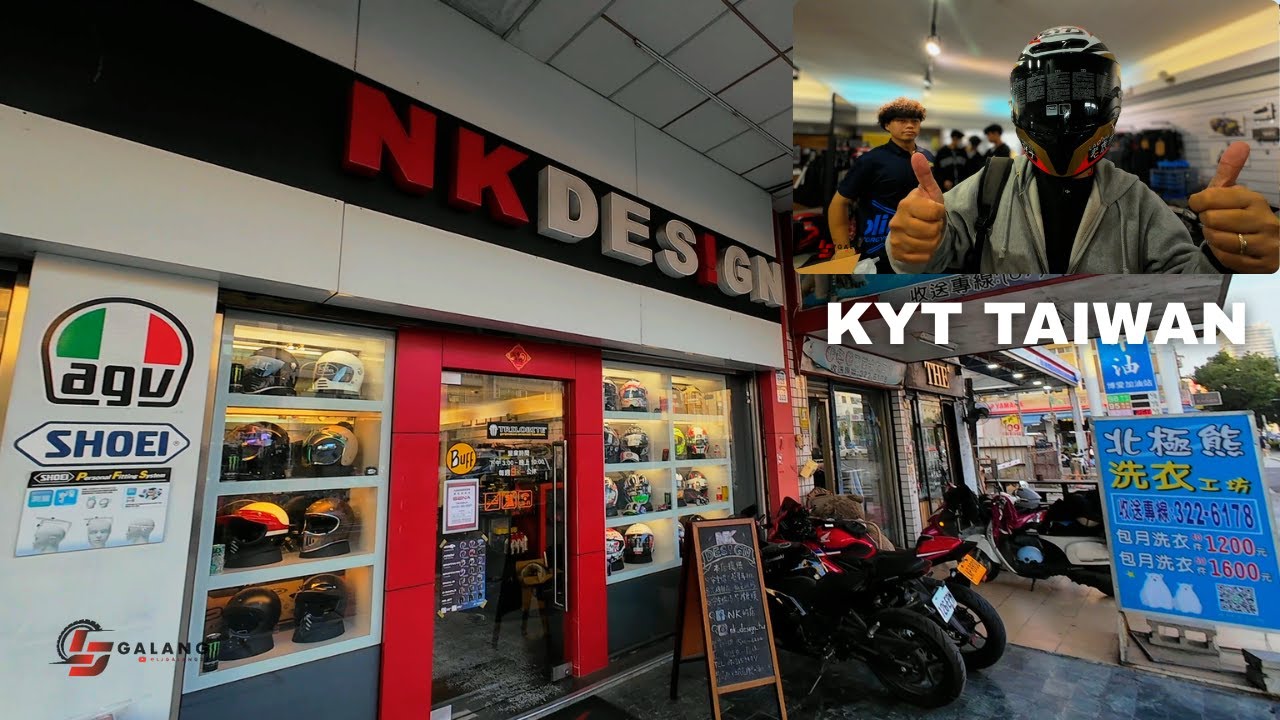 Buying a KYT helmet sa Kaohsiung, Taiwan