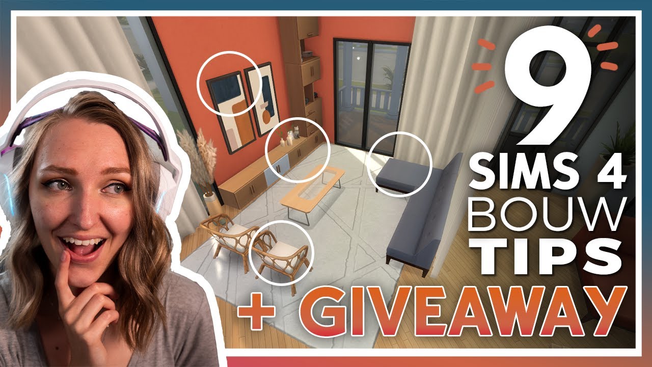 9 DESIGN TIPS voor INRICHTEN in de Sims 4! ✨ + GIVEAWAY