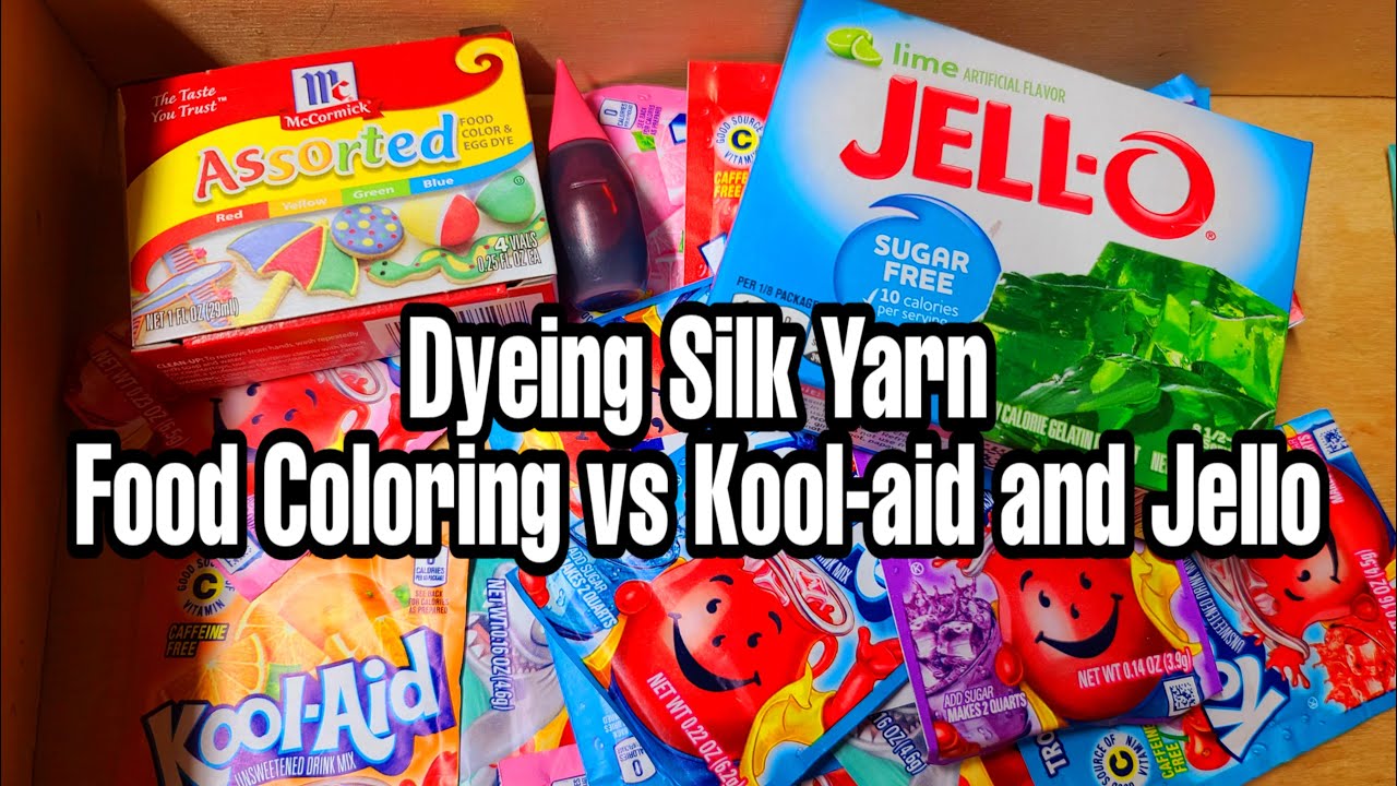 Yarn Dyeing with Kool Aid | Dyeing yarn Food Coloring | Yarn Dyeing Tutorial | Yarn Dyeing Process |