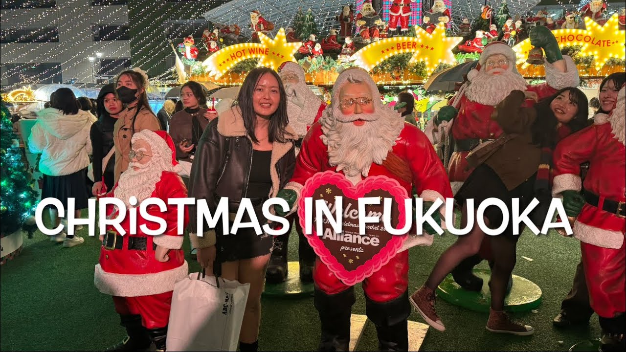 CHRISTMAS MARKET IN TENJIN !!! FUKUOKA VLOG !!! #christmas #Aanga's Lifestyle