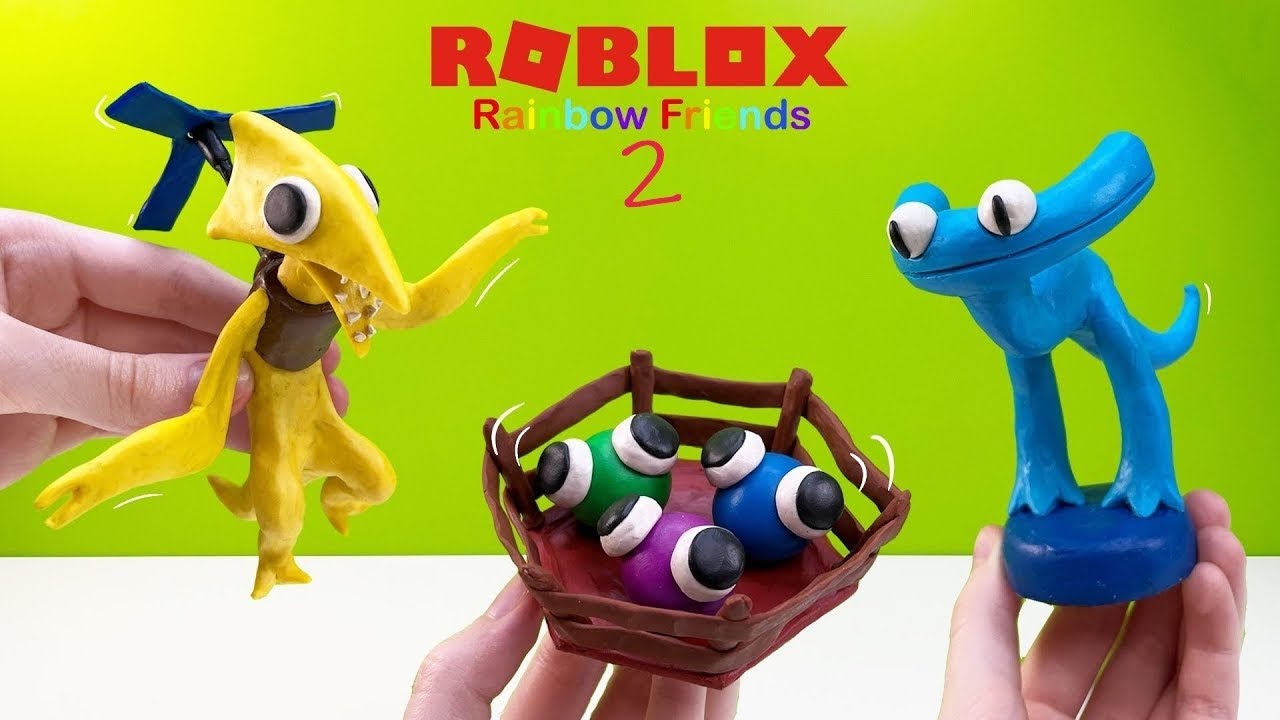 Making Lookies, Cyan Dino and Yellow ► Rainbow Friends Chapter 2 Roblox | EASY Clay Tutorial
