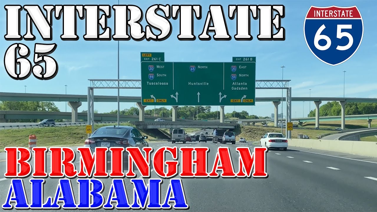 I-65 North - Birmingham - Alabama - 4K Highway Drive