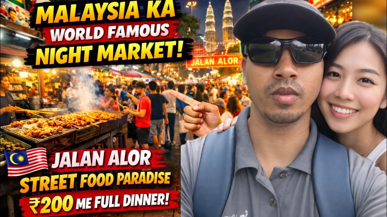 Malaysia Ka World Famous Street Night Market 🇲🇾 | Jalan Alor Kuala Lumpur Street Food 😍