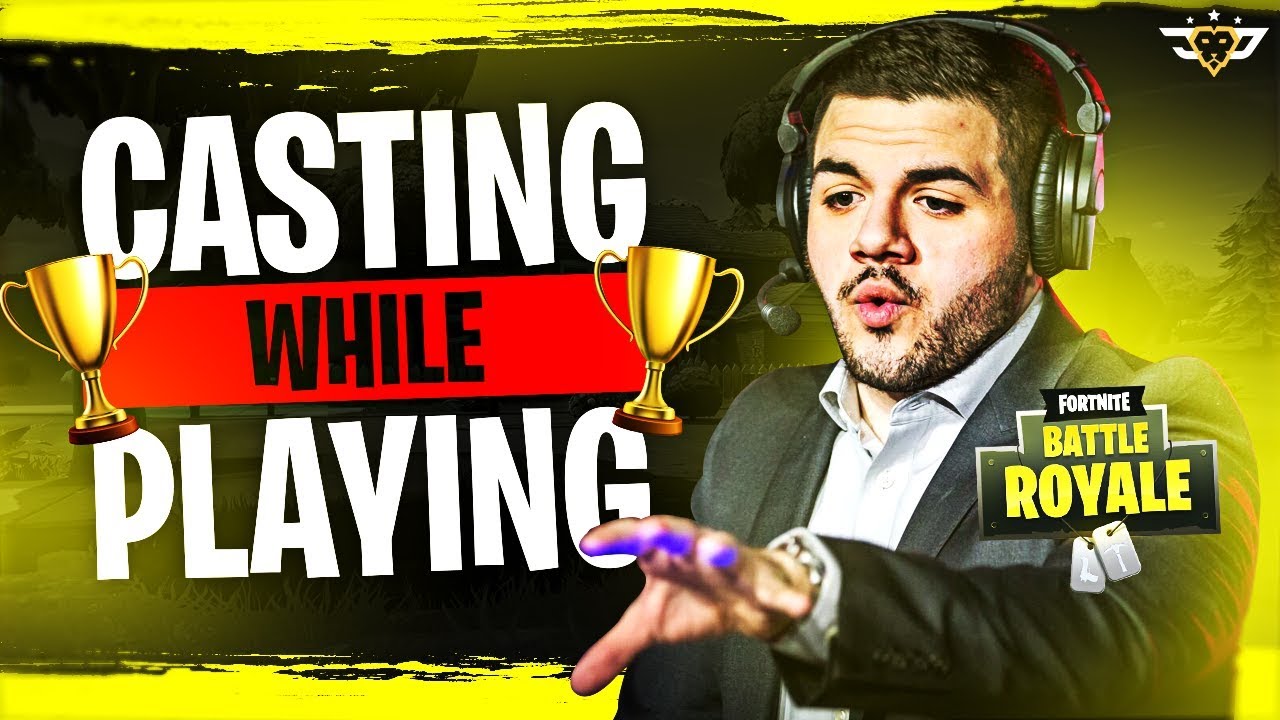 CASTING MY GAME WHILE PLAYING?! - NEVER DONE BEFORE! (Fortnite: Battle Royale)