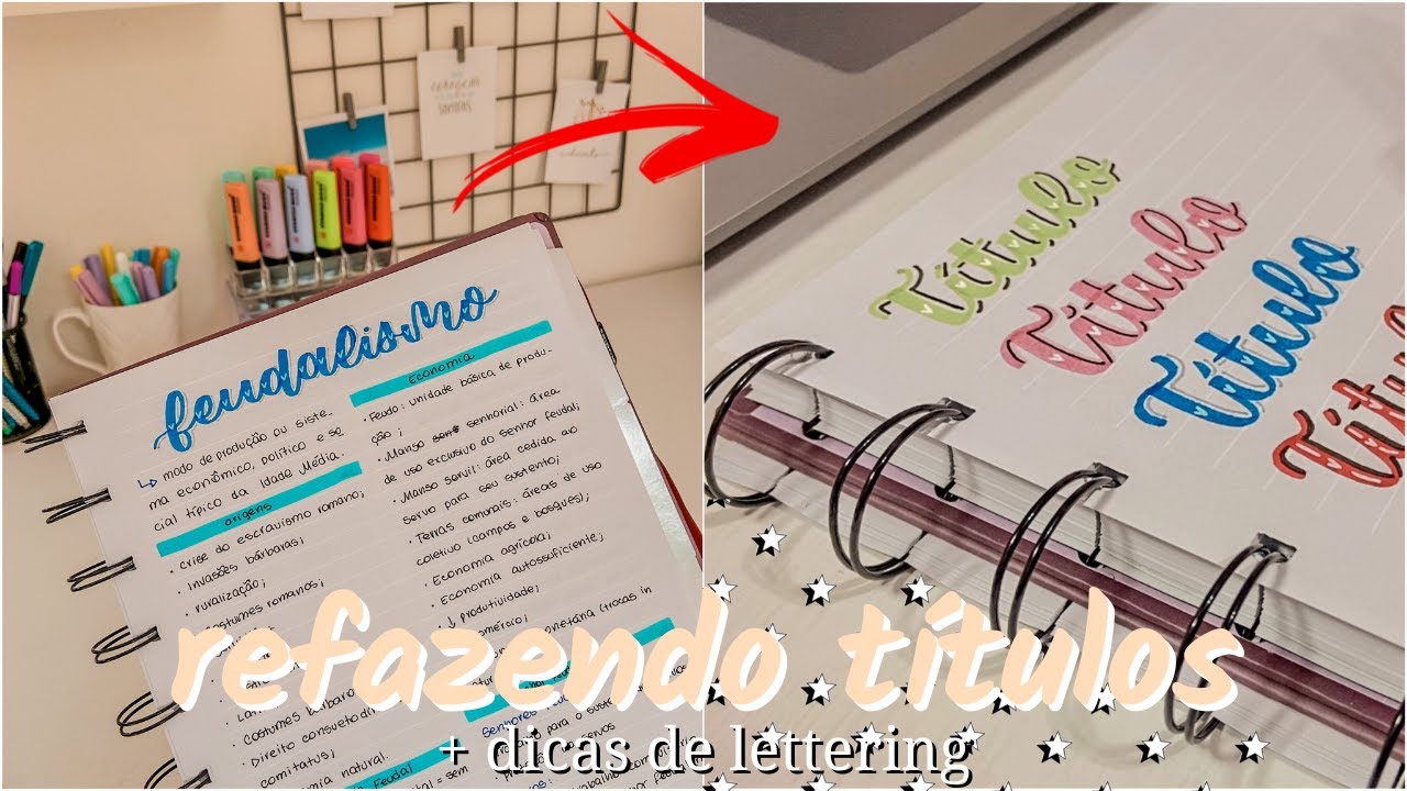 REFAZENDO TÍTULOS DOS MEUS RESUMOS ✨