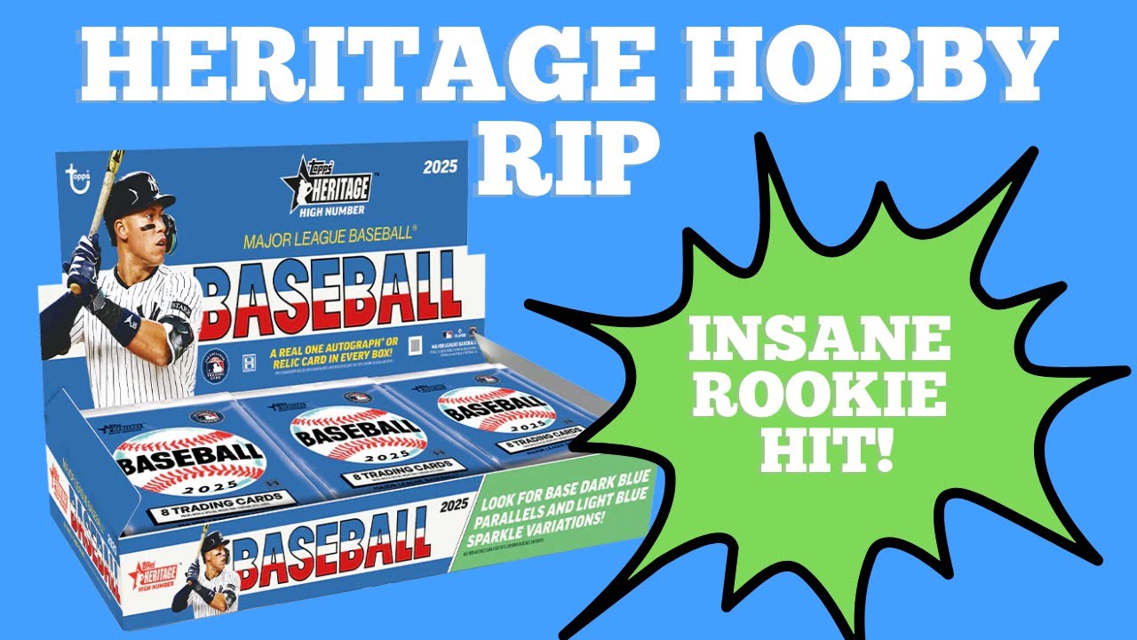 2025 Topps Heritage High Number Hobby Box Rip! (Insane Rookie Hit!!!)