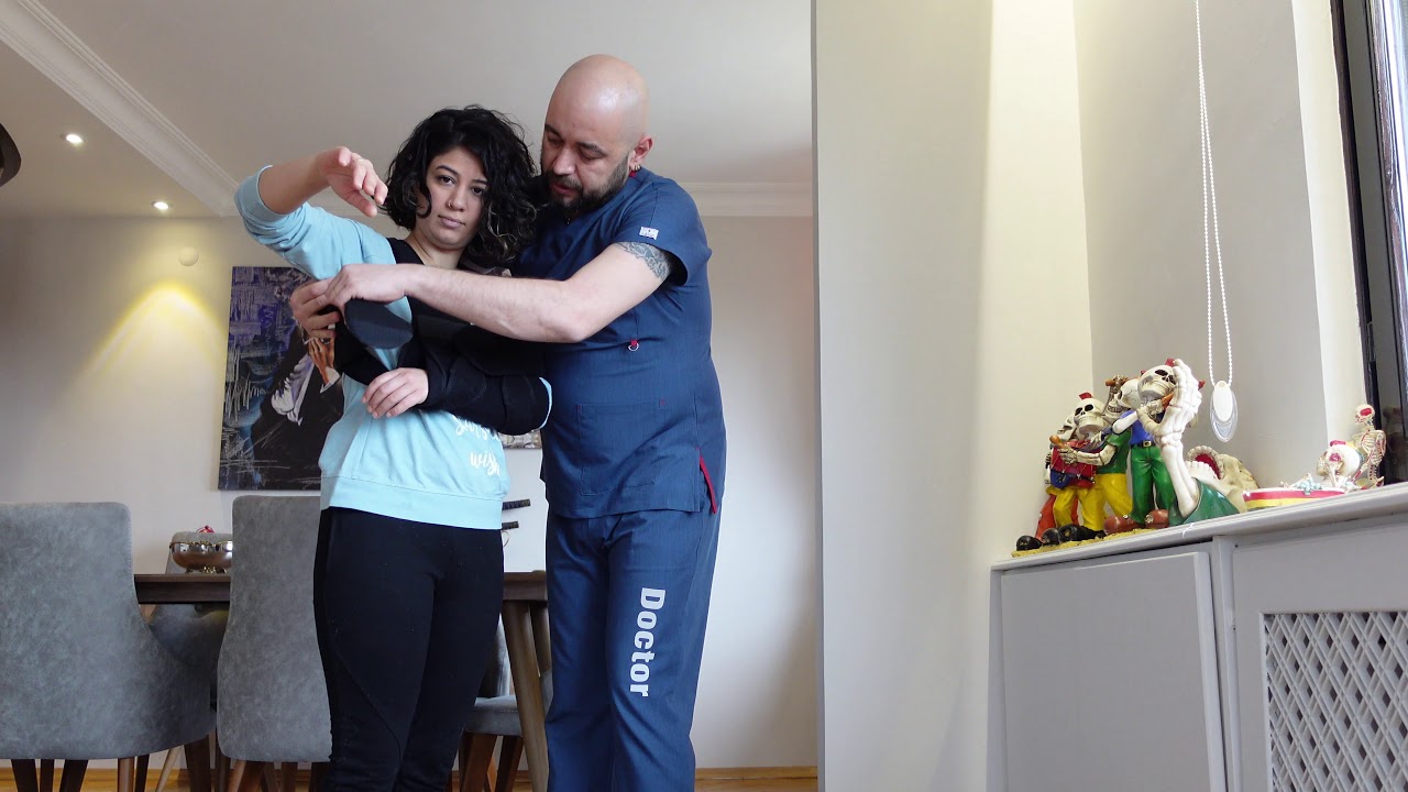 Omuz Artroskopi sonrası velpou bandajı nasıl takılır (Op. Dr. Barış Özgürol)