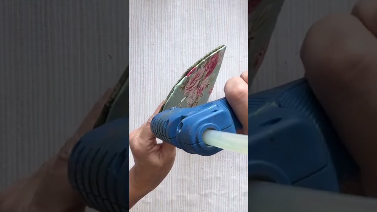 DIY Ideia com coração de papelão e tecido 