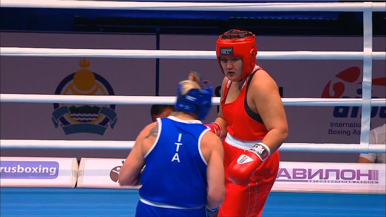QF (W+81kg) ISLAMBEKOVA Dina (KAZ) vs SEVERIN Flavia (ITA) /AIBA WWCHs Ulan Ude 2019