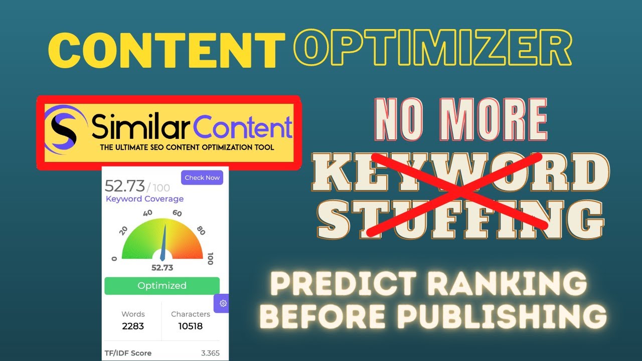 Content Optimizer - Similar Content Tutorial