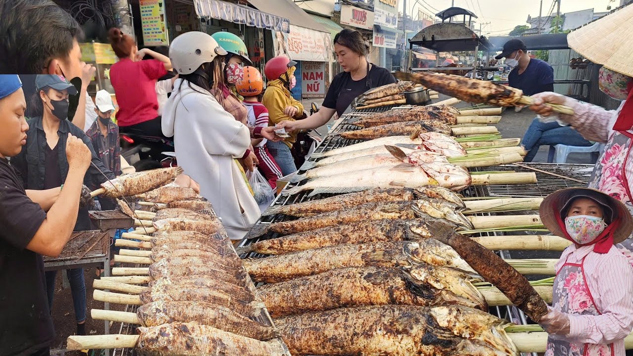 HÓT NHẤT LÚC NÀY hàng trăm tấn cá đổ bộ PHỐ CÁ LÓC NƯỚNG trước ngày VÍA THẦN TÀI ở Sài Gòn 220k/con