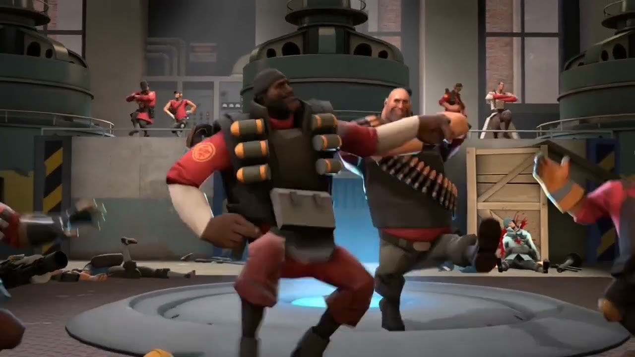 TF2 classes dancing to Immaterial by SOPHIE