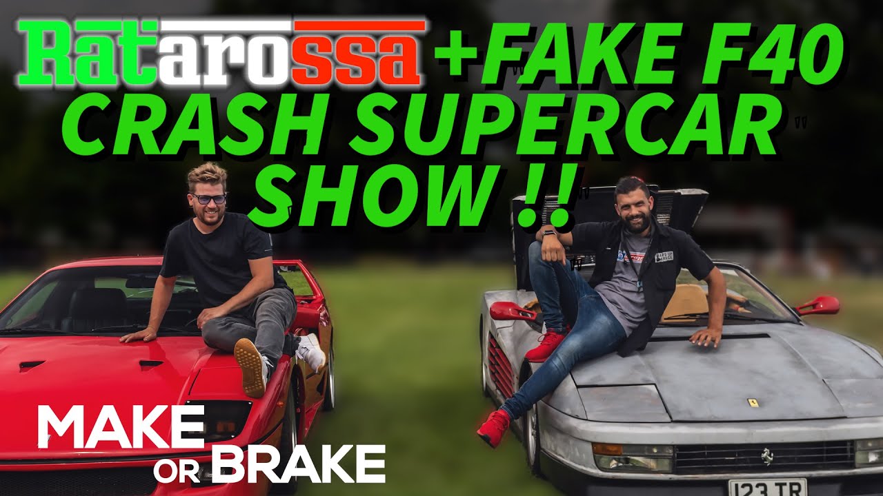 Ratarossa & Fake F40 Crash Supercar Show - part 2 of Fake F40