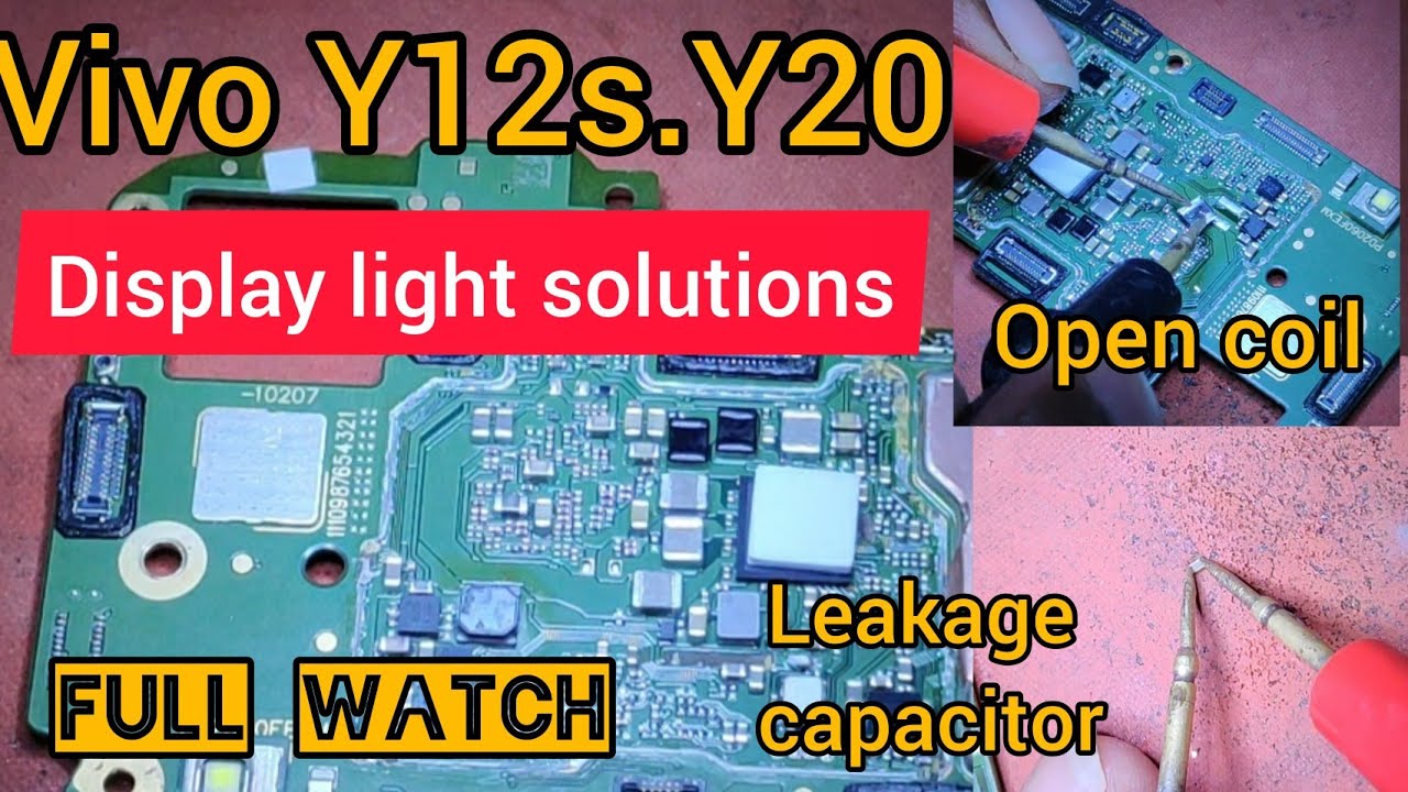 👍VIVO Y12s.Y20 display light Problem Solution/✅Android Mobile display light solutions
