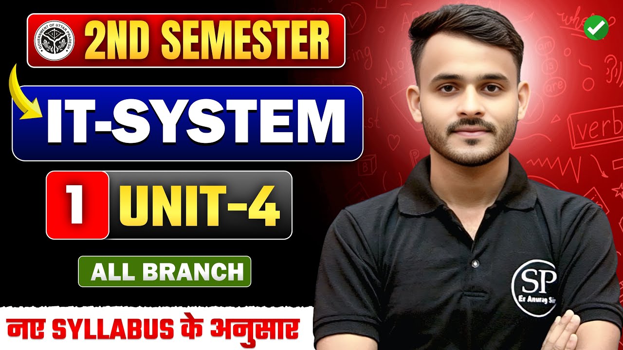 IT-SYSTEM || INTERNET  || UNIT-4 || LEC-1 || || BY-ANURAG SIR