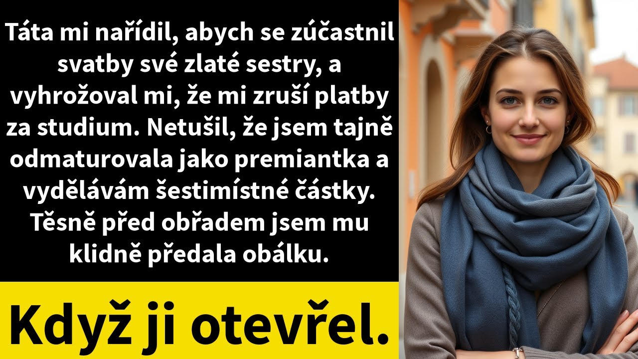 Táta mi nařídil, abych se zúčastnil svatby své zlaté sestry, a vyhrožoval mi, že mi zruší platby za