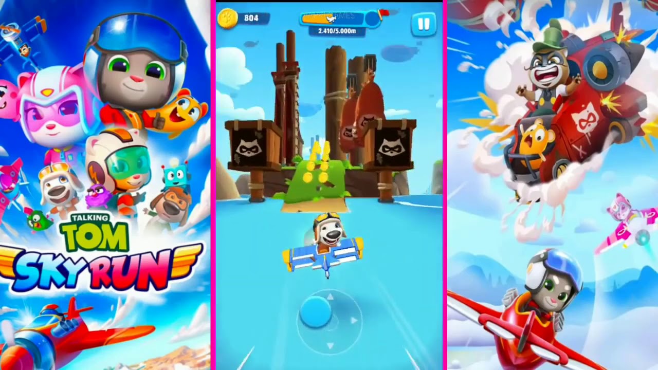TALKING TOM SKY RUN FINAL BOSS FIGHT ALL CHARACTERS GAMEPLAY72021