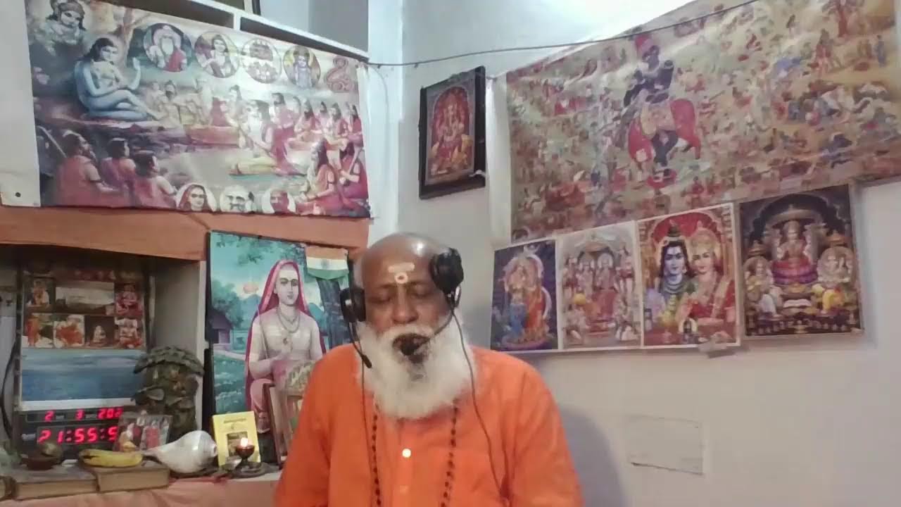621 HINDI SATSANG ON LAGHU VKYAVRUTTHI TITLE : SRI ADI SHANKARA GRANTHA DHYAYANA SADHANA SRAVANTHI