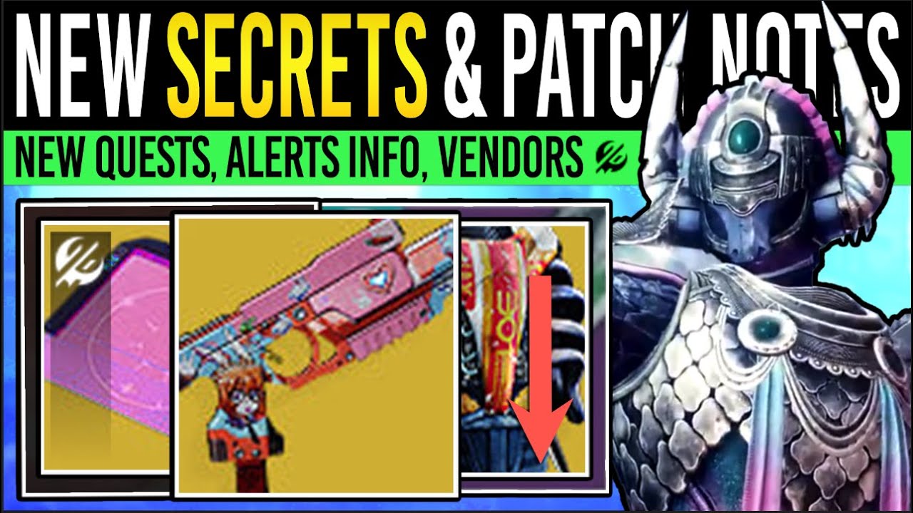 Destiny 2: NEW EXOTIC SECRET & MASSIVE CHANGES! Vanguard ALERTS, Praxic BUFF, Quests, Vendor (9 Dec)