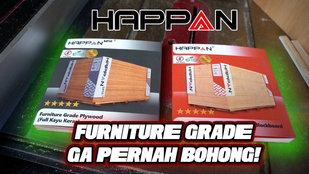 BAHAN BAKU FURNITURE UNTUK USAHA! HAPPAN PLYWOOD DAN BLOCKBOARD FURNITURE GRADE