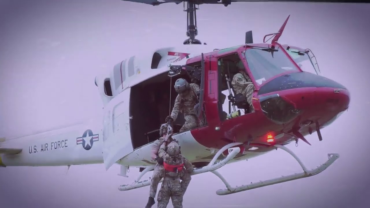 413th Flight Test Squadron UH-1 Huey hoist