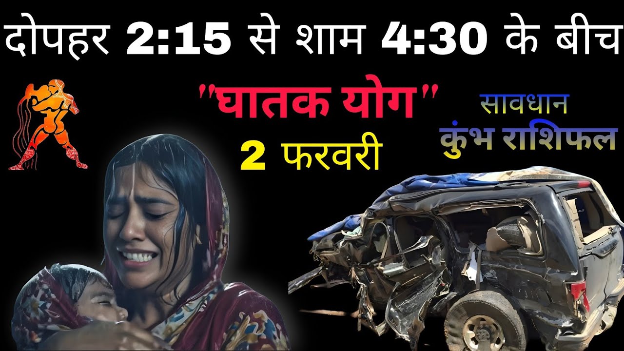 कुंभ राशिफल 😱 घातक योग बन रहा है । 2 फरवरी 2026 kumbh rashi alert ⚠️  kumbh rashifal 2 feb 2026