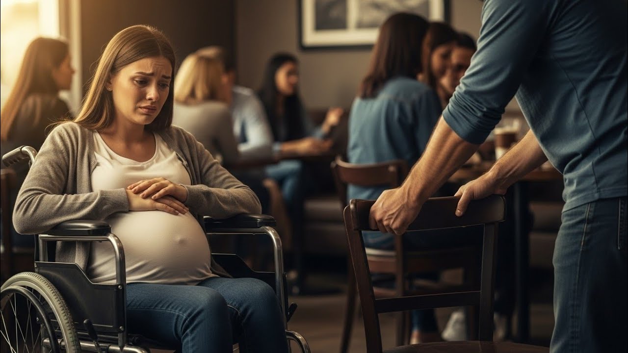 Pregnant Woman in Wheelchair Was Ignored — Until a Single Dad Pulled a Chair 💔